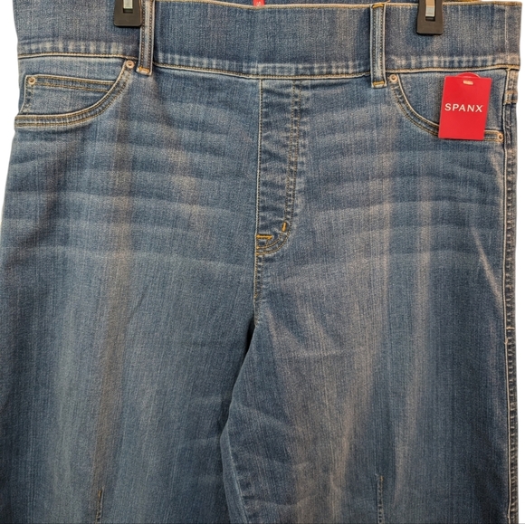 New Spanx Seamed-Front High Rise Wide Leg Jeans Vintage Indigo ..Size 2X - Picture 7 of 12